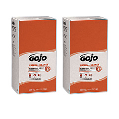 GOJO NATURAL ORANGE Pumice Hand Cleaner Refill, Citrus Scent, 5,000 mL, 2/Carton (GOJ7556)