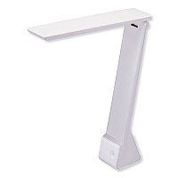 Bostitch Konnect Rechargeable Folding LED Desk Lamp, 2.52w x 2.13d x 11.02h, Gray/White (BOSKTVLED1810WH)