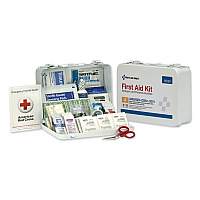 First Aid Only ANSI Class A 25 Person Bulk First Aid Kit for 25 People, 89 Pieces, Metal Case (FAO90560)