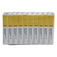 First Aid Only First-Aid Refill Fabric Adhesive Bandages, 1 x 3, 160/Pack (FAOAN101)