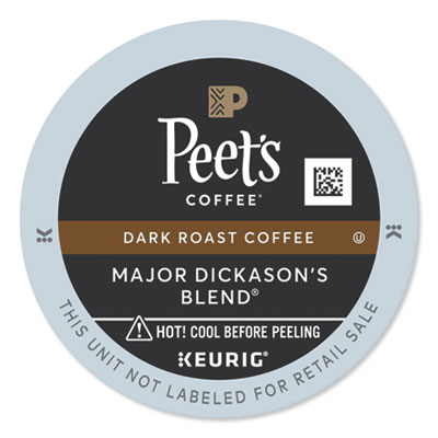 Peet's Coffee Major Dickason's Blend K-Cups, 22/Box (6547)