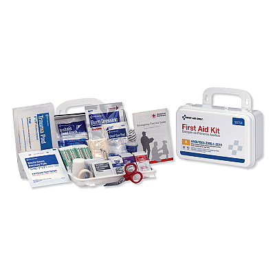First Aid Only ANSI Class A 10 Person First Aid Kit, 71 Pieces, Plastic Case (FAO90754)