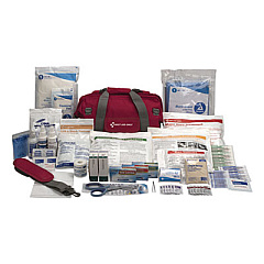 First Aid Only All Terrain First Aid Kit, 112 Pieces, Ballistic Nylon, Red (FAO9000)