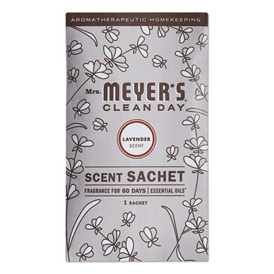 Mrs. Meyer's Clean Day Scent Sachets, Lavender, 0.05 Lbs Sachet, 18/carton (SJN308115)