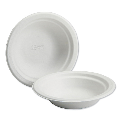 AbilityOne 7350013322111, SKILCRAFT Disposable Paper Bowls, 6" dia, Natural, 1,000/Box