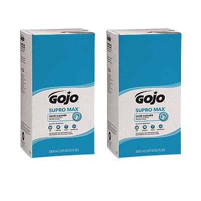 GOJO SUPRO MAX Hand Cleaner Refill, Floral Scent, 5,000 mL, 2/Carton (GOJ7572)
