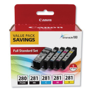 Canon 2075C006 (PGI-280; CLI-281) Ink, Black XL/Black/Cyan/Magenta/Yellow