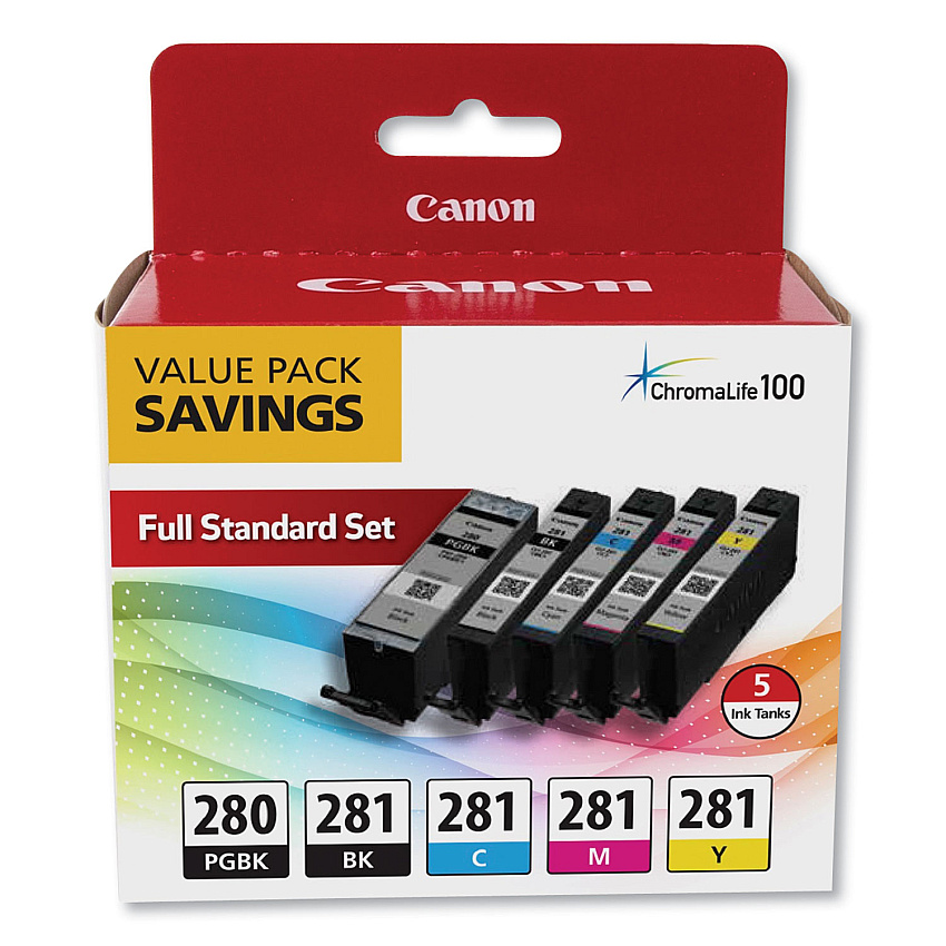 Canon 2075C006 (PGI-280; CLI-281) Ink, Black XL/Black/Cyan/Magenta/Yellow