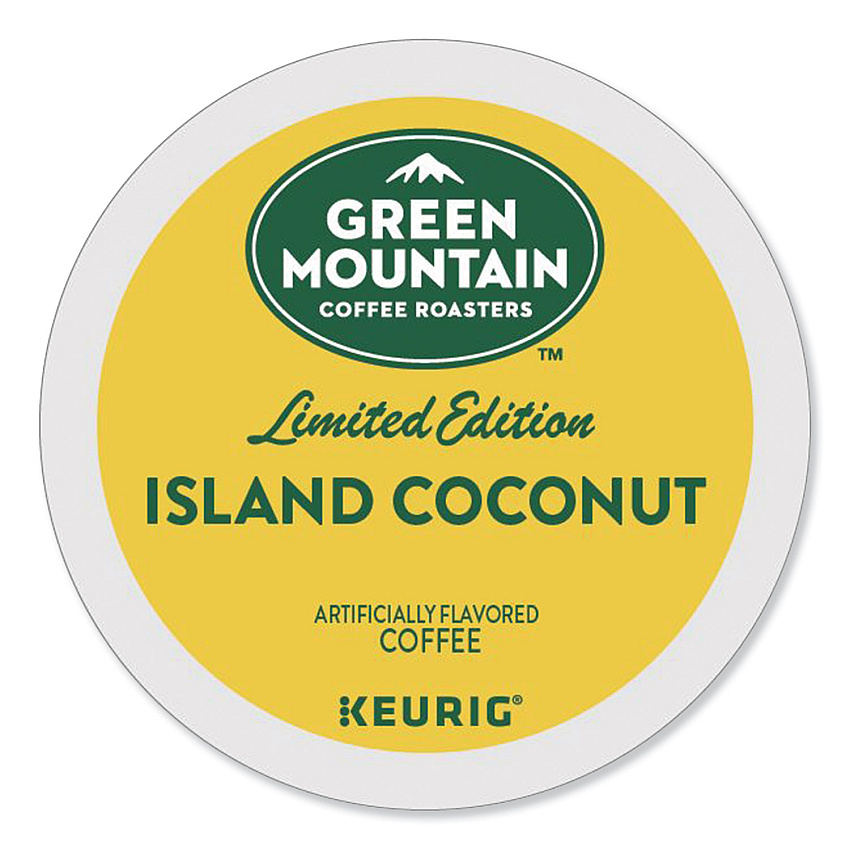 Green Mountain Coffee Roasters Roasters Roasters Island Coconut Coffee K-Cup Pods, 96/Carton (GMT6720CT)