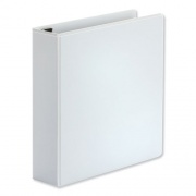 Universal Deluxe Easy-to-Open D-Ring View Binder, 3 Rings, 2" Capacity, 11 x 8.5, White (30732)