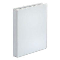 Universal Deluxe Easy-to-Open D-Ring View Binder, 3 Rings, 1" Capacity, 11 x 8.5, White (UNV30712)