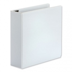 Universal Deluxe Easy-to-Open D-Ring View Binder, 3 Rings, 3" Capacity, 11 x 8.5, White (30752)