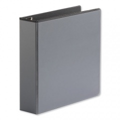 Universal Deluxe Easy-to-Open D-Ring View Binder, 3 Rings, 2" Capacity, 11 x 8.5, Black (30731)