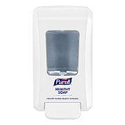 PURELL FMX-20 Soap Push-Style Dispenser, 2,000 mL, 4.68 x 6.5 x 11.66, For K-12 Schools, White, 6/Carton (GOJ524006)