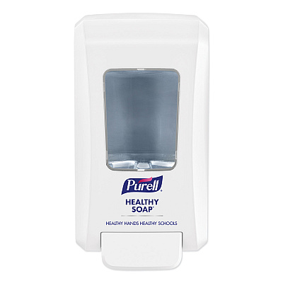PURELL FMX-20 Soap Push-Style Dispenser, 2,000 mL, 4.68 x 6.5 x 11.66, For K-12 Schools, White, 6/Carton (GOJ524006)