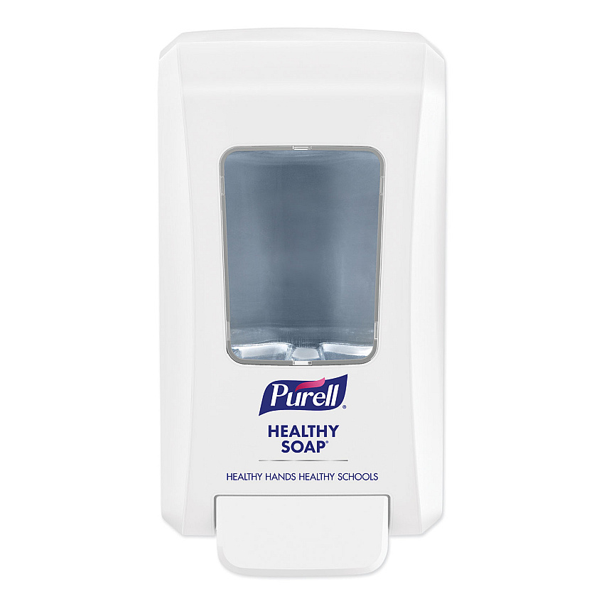 PURELL FMX-20 Soap Push-Style Dispenser, 2,000 mL, 4.68 x 6.5 x 11.66, For K-12 Schools, White, 6/Carton (GOJ524006)