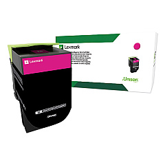 Lexmark 80C0XMG Return Program Extra High-Yield Toner, 4,000 Page-Yield, Magenta, TAA Compliant