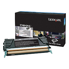 Lexmark X746H2KG High-Yield Toner, 12,000 Page-Yield, Black