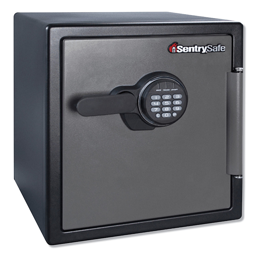 Sentry Safe Fire-Safe with Digital Keypad Access, 1.23 cu ft, 16.38w x 19.38d x 17.88h, Gunmetal (SENSFW123ES)