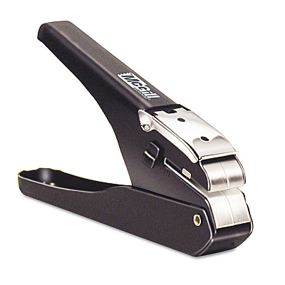 McGill Handheld Badge/Slot Punch, 9/16" x 1/8" Horizontal Slot, Black/Chrome (AVTMCG16500)