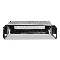 Allsop Metal Art Organizer 5 Monitor, 18" x 11.8" x 5.1", Black, Supports 30 lbs (ASP32166)