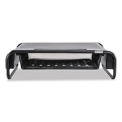 Allsop Metal Art Organizer 5 Monitor, 18" x 11.8" x 5.1", Black, Supports 30 lbs (ASP32166)