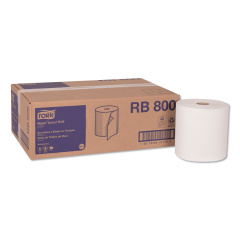 Tork Advanced Hardwound Roll Towel, 1-Ply, 7.88" x 800 ft, White, 6 Rolls/Carton (RB800)