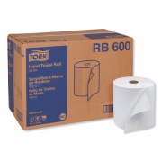 Tork Advanced Hardwound Roll Towel, 1-Ply, 7.88" x 600 ft, White, 12 Rolls/Carton (RB600)