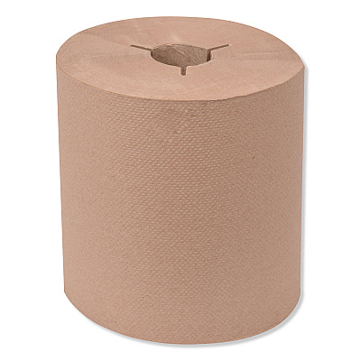 Tork Universal Hand Towel Roll, Notched, 1-Ply, 8" x 1,000 ft, Natural, 6 Rolls/Carton (TRK8031000)