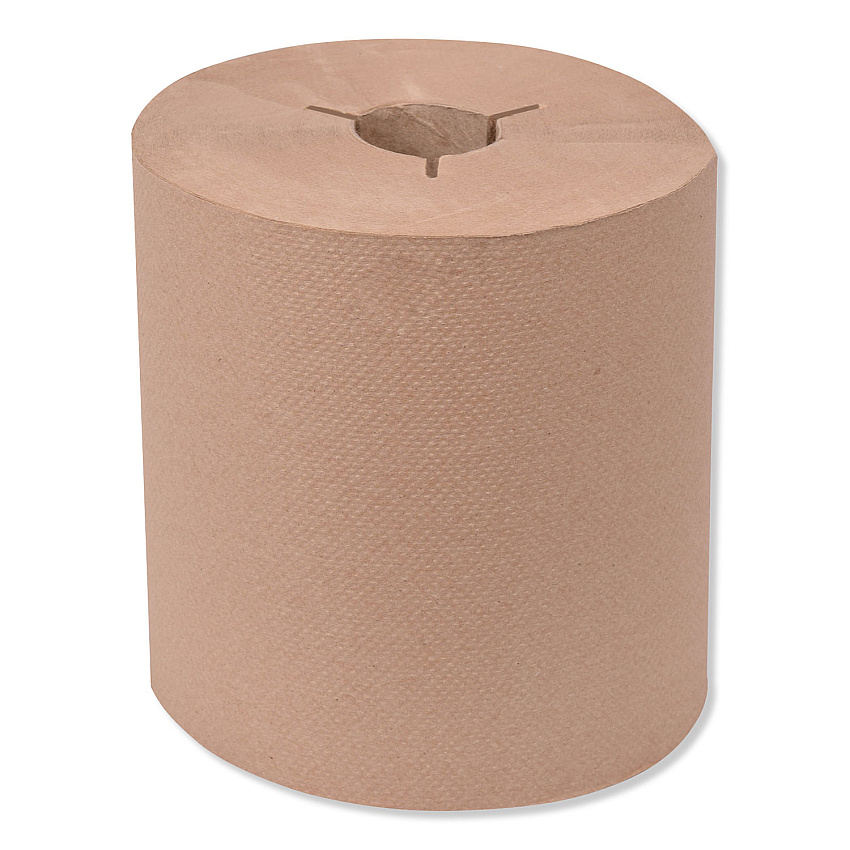 Tork Universal Hand Towel Roll, Notched, 1-Ply, 8" x 1,000 ft, Natural, 6 Rolls/Carton (TRK8031000)