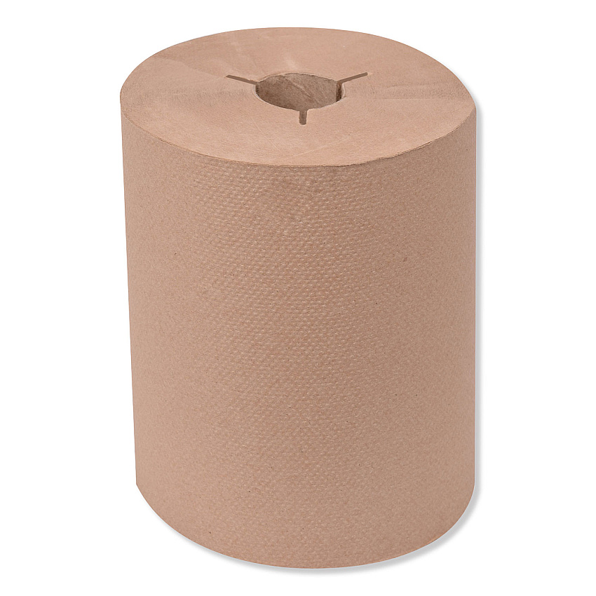 Tork Universal Hand Towel Roll, Notched, 1-Ply, 8" x 425 ft, Natural, 12 Rolls/Carton (TRK8620100)
