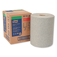 Tork Industrial Cleaning Cloths, 1-Ply, 12.6 x 10, Gray, 500 Wipes/Roll (TRK520337)
