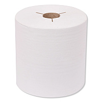 Tork Universal Hand Towel Roll, Notched, 1-Ply, 8" x 800 ft, White, 6 Rolls/Carton (TRK8031900)