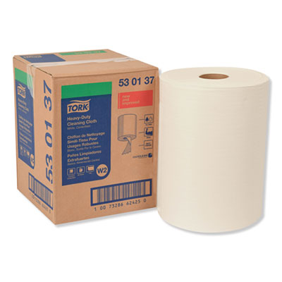 Tork Heavy-Duty Cleaning Cloth, 12.6 X 10, White, 400/carton (TRK530137)