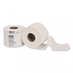 Tork Premium Bath Tissue, Septic Safe, 2-Ply, White, 3.75" x 4", 625 Sheets/Roll, 48 Rolls/Carton (246325)