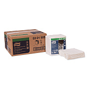 Tork Heavy-Duty Cleaning Cloth, 12.6 x 13, White, 50/Pack, 6 Packs/Carton (TRK5301505)