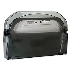 Tork Toilet Seat Cover Dispenser, 16 x 3.13 x 11.5, Smoke, 12/Carton (TRK1951001)