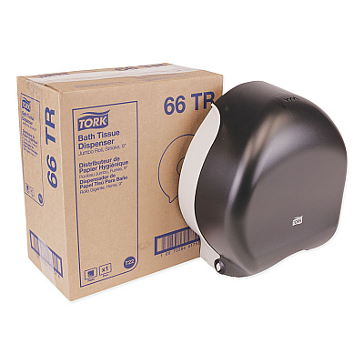 Tork Jumbo Bath Tissue Dispenser, 10.63 x 5.75 x 12, Smoke (TRK66TR)