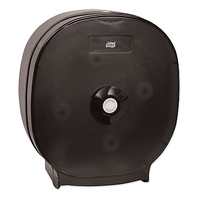 Tork 4-Roll Tissue Dispenser, 15 x 6 x 13.7, Translucent Black (TRK88411)