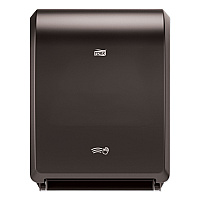 Tork Electronic Hand Towel Roll Dispenser, 7.5" Roll, 12.32 x 9.32 x 15.95, Black (TRK771728)