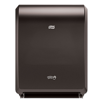 Tork Electronic Hand Towel Roll Dispenser, 7.5" Roll, 12.32 x 9.32 x 15.95, Black (TRK771728)
