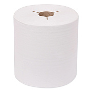 Tork Universal Hand Towel Roll, Notched, 1-Ply, 7.5" x 630 ft, White, 6 Rolls/Carton (TRK8031600)
