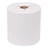 Tork Universal Hand Towel Roll, Notched, 1-Ply, 7.5" x 630 ft, White, 6 Rolls/Carton (TRK8031600)