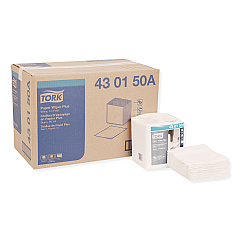 Tork Paper Wiper Plus, 12.5 x 13, White, 1/4 Fold, 90/Pack, 12 Packs/Carton (TRK430150A)