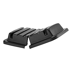 Rubbermaid Commercial Hinged Dome Lid for Cube Truck, Black (RCP461300BLA)