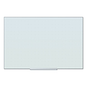 U Brands Floating Glass Ghost Grid Dry Erase Board, 35 x 23, White (UBR2798U0001)