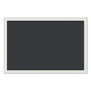 U Brands Magnetic Chalkboard with Decor Frame, 30 x 20, Black Surface, White Wood Frame (UBR2073U0001)