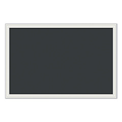 U Brands Magnetic Chalkboard with Decor Frame, 30 x 20, Black Surface, White Wood Frame (UBR2073U0001)