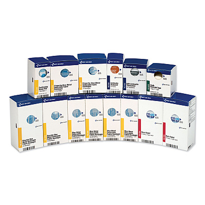First Aid Only SmartCompliance Restaurant First Aid Cabinet Refill, 214 Pieces (FAOFAE8010)