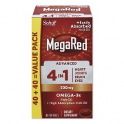MegaRed Advanced 4-in-1 Omega-3 Softgel, 80 Count (98094EA)